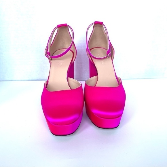 J.Crew Maisie Platform Heels Made-in-Italy Collection in Fuchsia Color S… - Picture 10 of 13